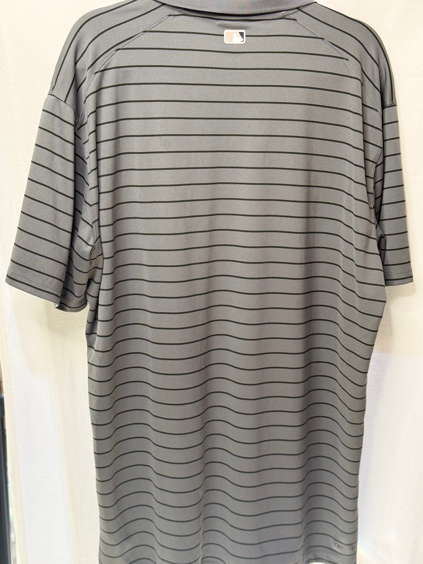 Washington Nationals Nike Cherry Blossom Polo – Gray with Black Stripes (2023, Size XL)