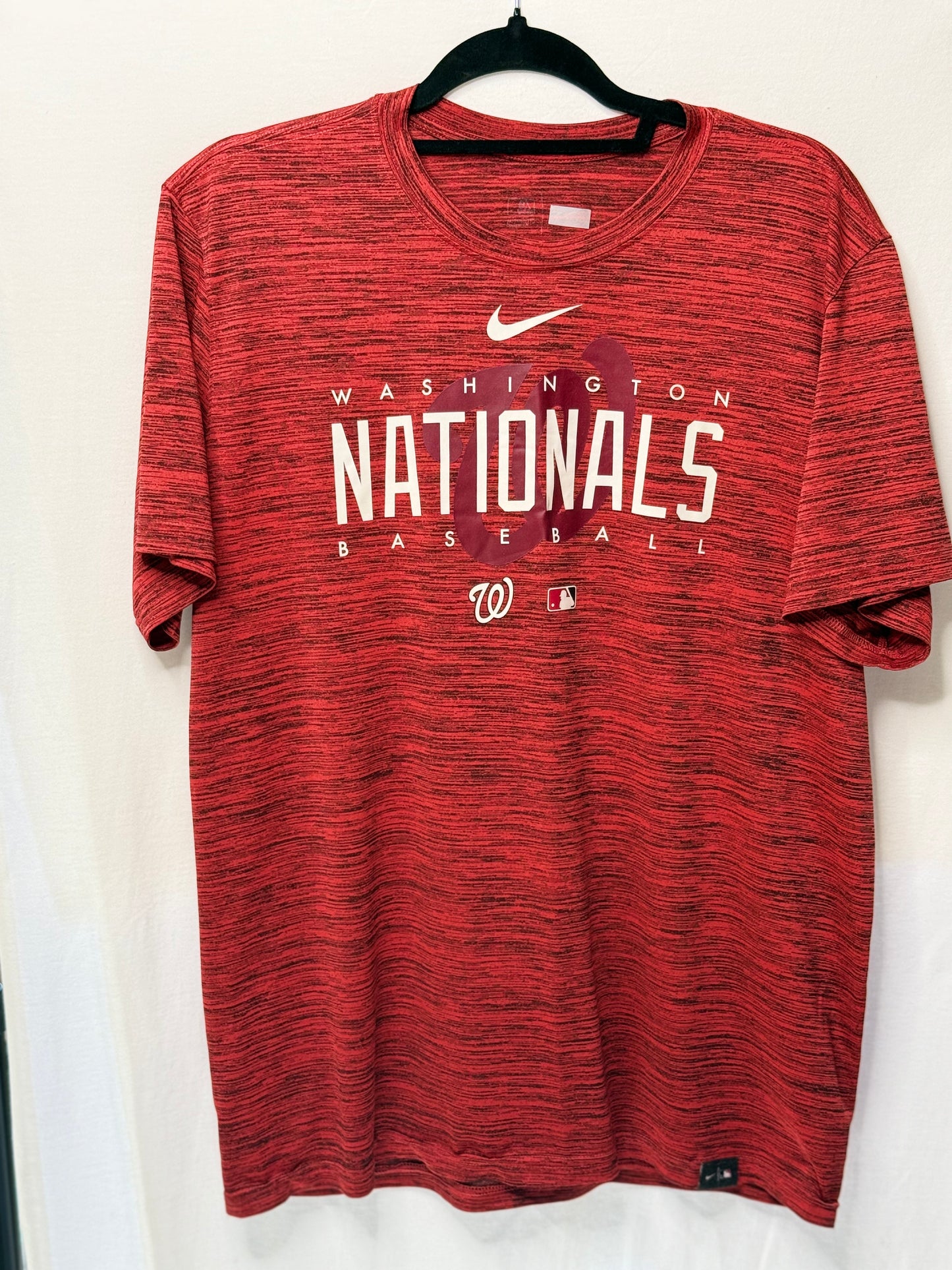 Washington Nationals Nike Dri-FIT Shirt – Red & Black (Size L)