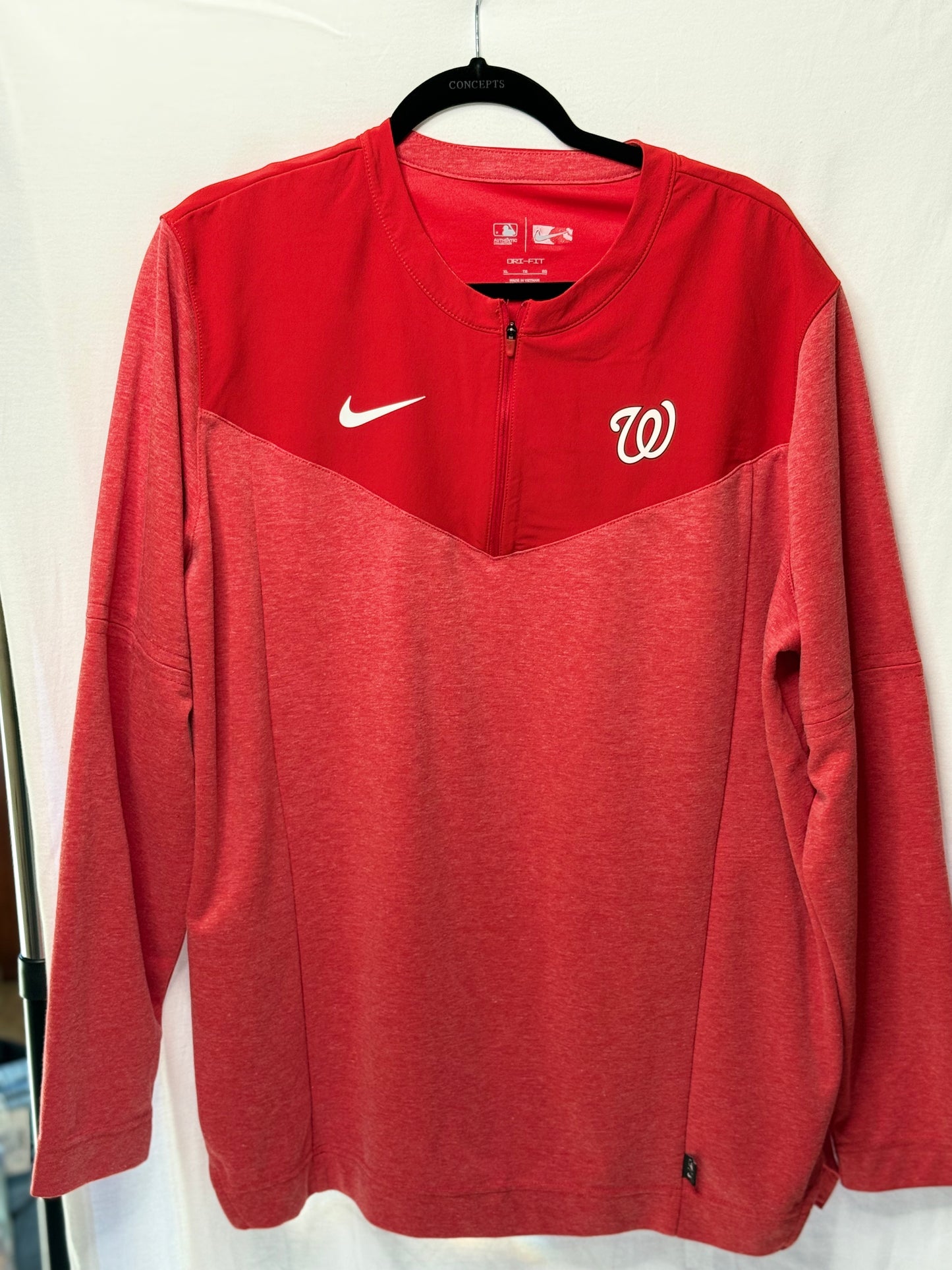 Washington Nationals Red Quarter-Zip Jacket – Nike (2024, Size XL)