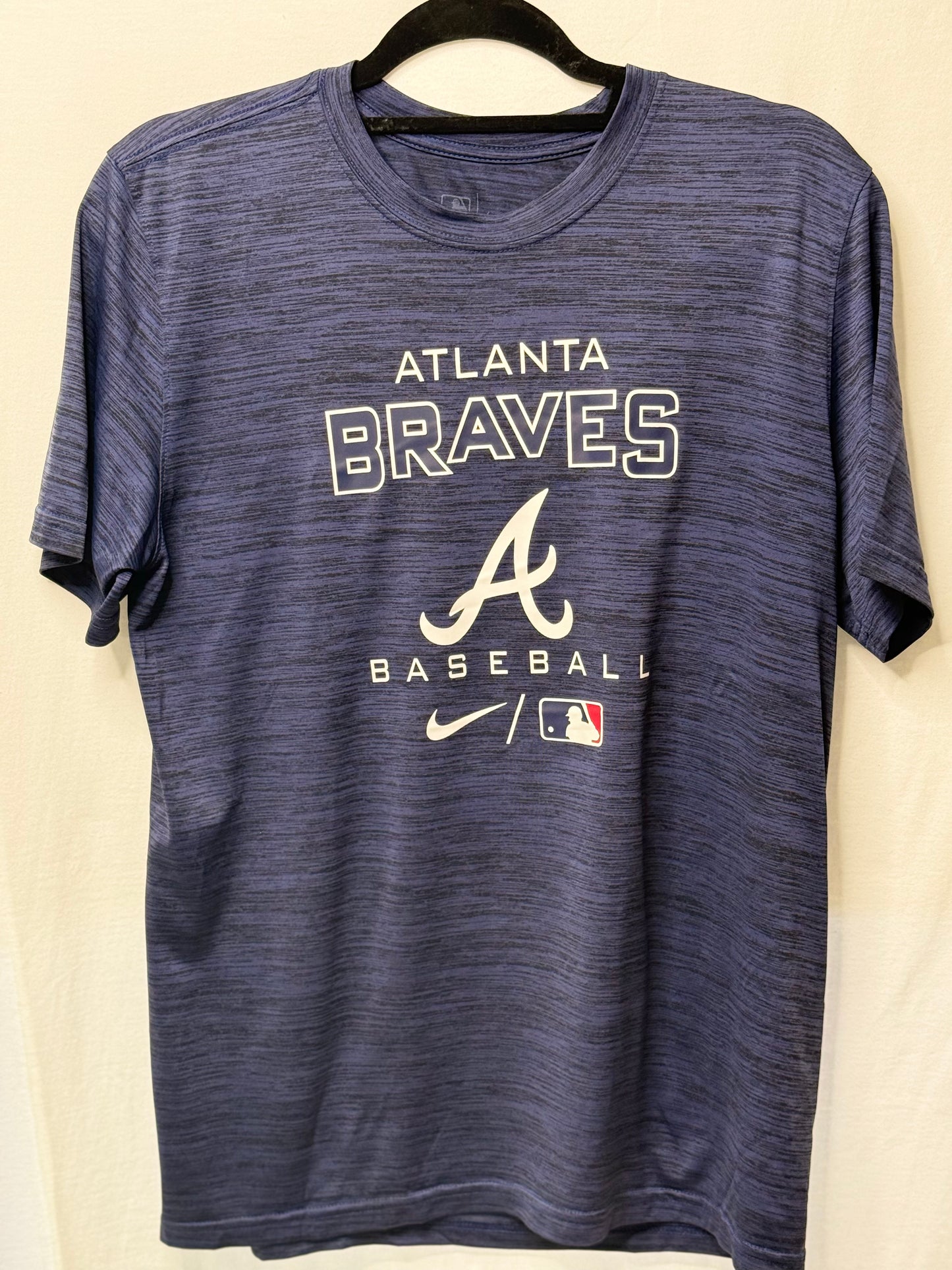 Atlanta Braves Nike Dri-FIT Shirt – Blue (Size M, Short Sleeve)
