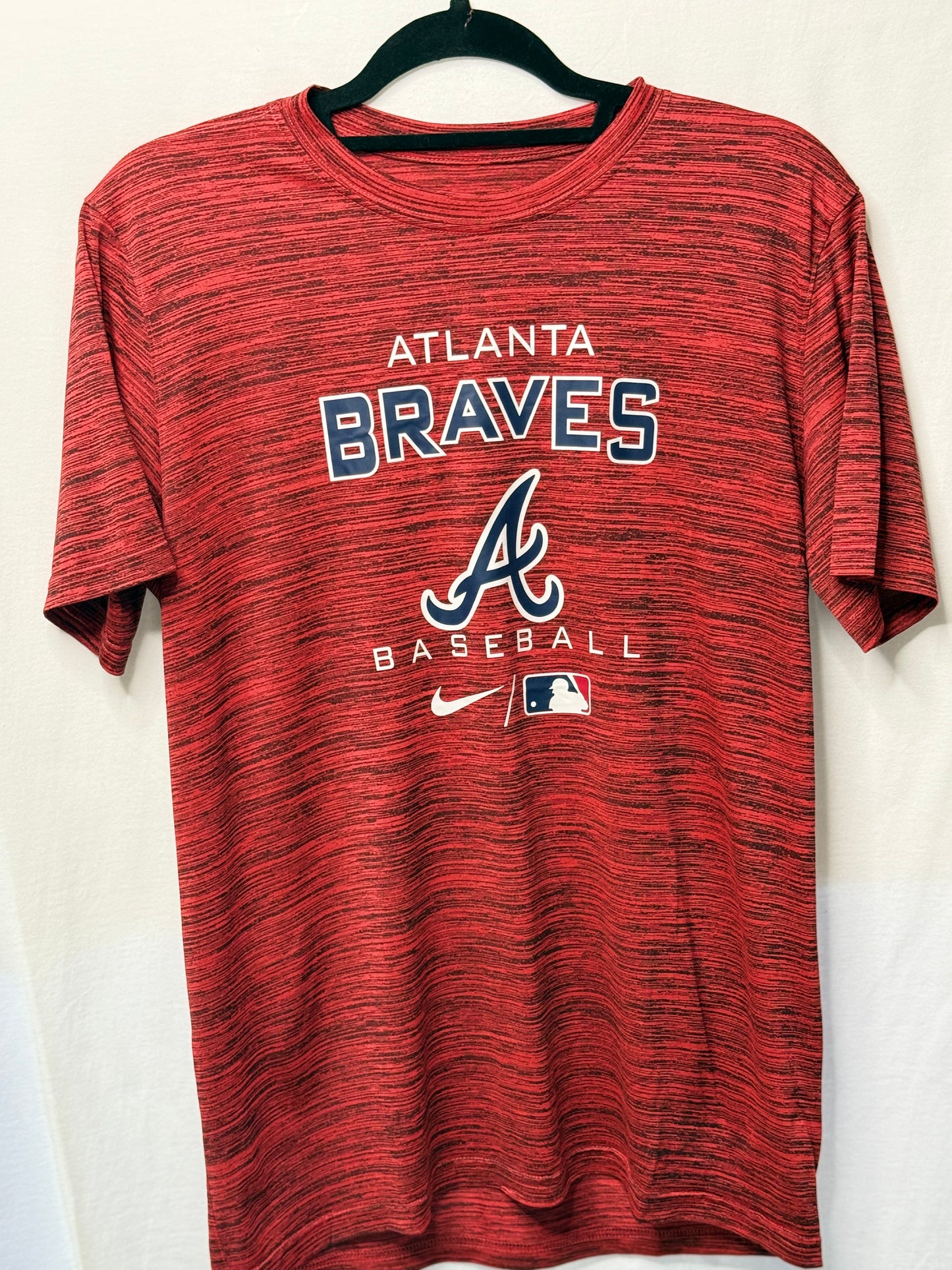 Atlanta Braves Nike Dri-FIT Shirt – Red (Size M, Short Sleeve)