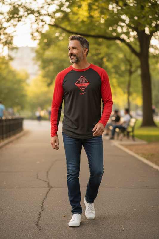 Washington Nationals Men’s Long Sleeve Dri-FIT Shirt – Nike (Size L)