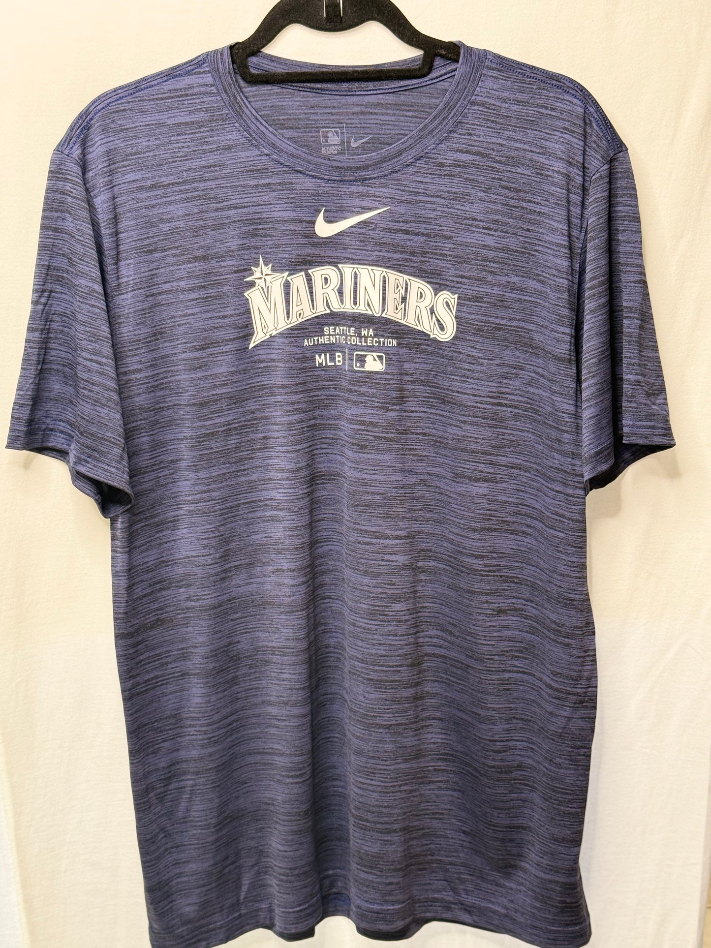 Seattle Mariners Nike Dri-FIT Shirt – Blue (Size L, Short Sleeve)