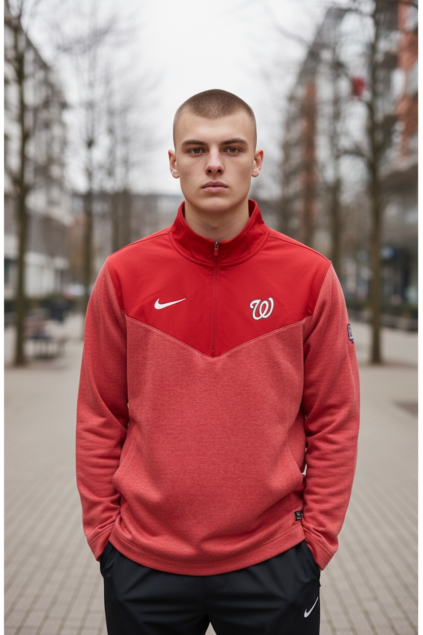 Washington Nationals Red Quarter-Zip Jacket – Nike (2024, Size XL)