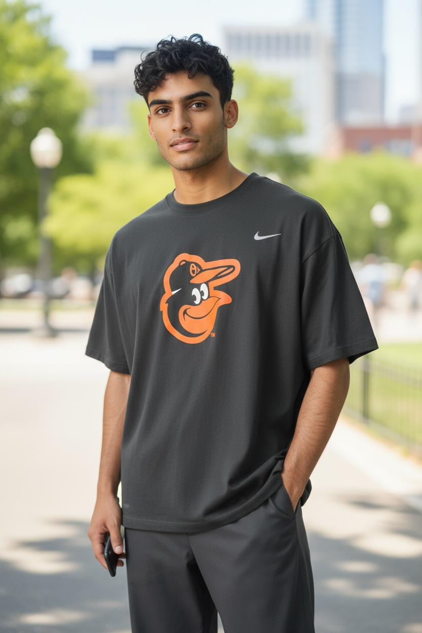 Baltimore Orioles Nike Dri-FIT Shirt – Black (Size L, Short Sleeve)